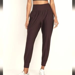 High waisted power soft brown joggers